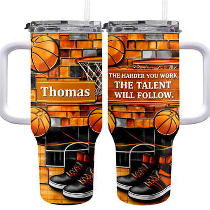 The Harder You Work Talent Will Follow Basketball Hoop Sneakers