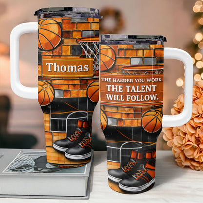 The Harder You Work Talent Will Follow Basketball Hoop Sneakers