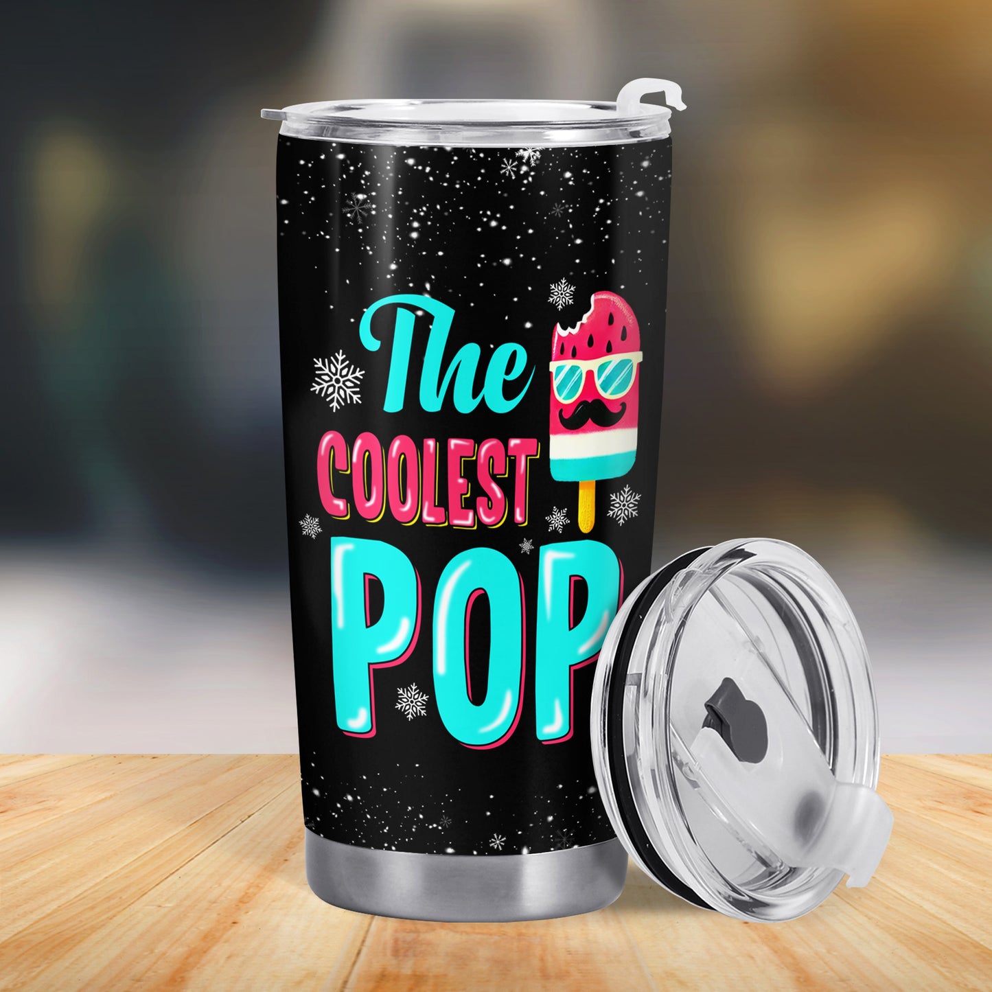 The Coolest Pop - Personalized Custom Stainless Steel Tumbler 20oz 30oz - TB_FM05