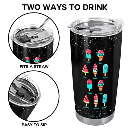 The Coolest Pop - Personalized Custom Stainless Steel Tumbler 20oz 30oz - TB_FM05