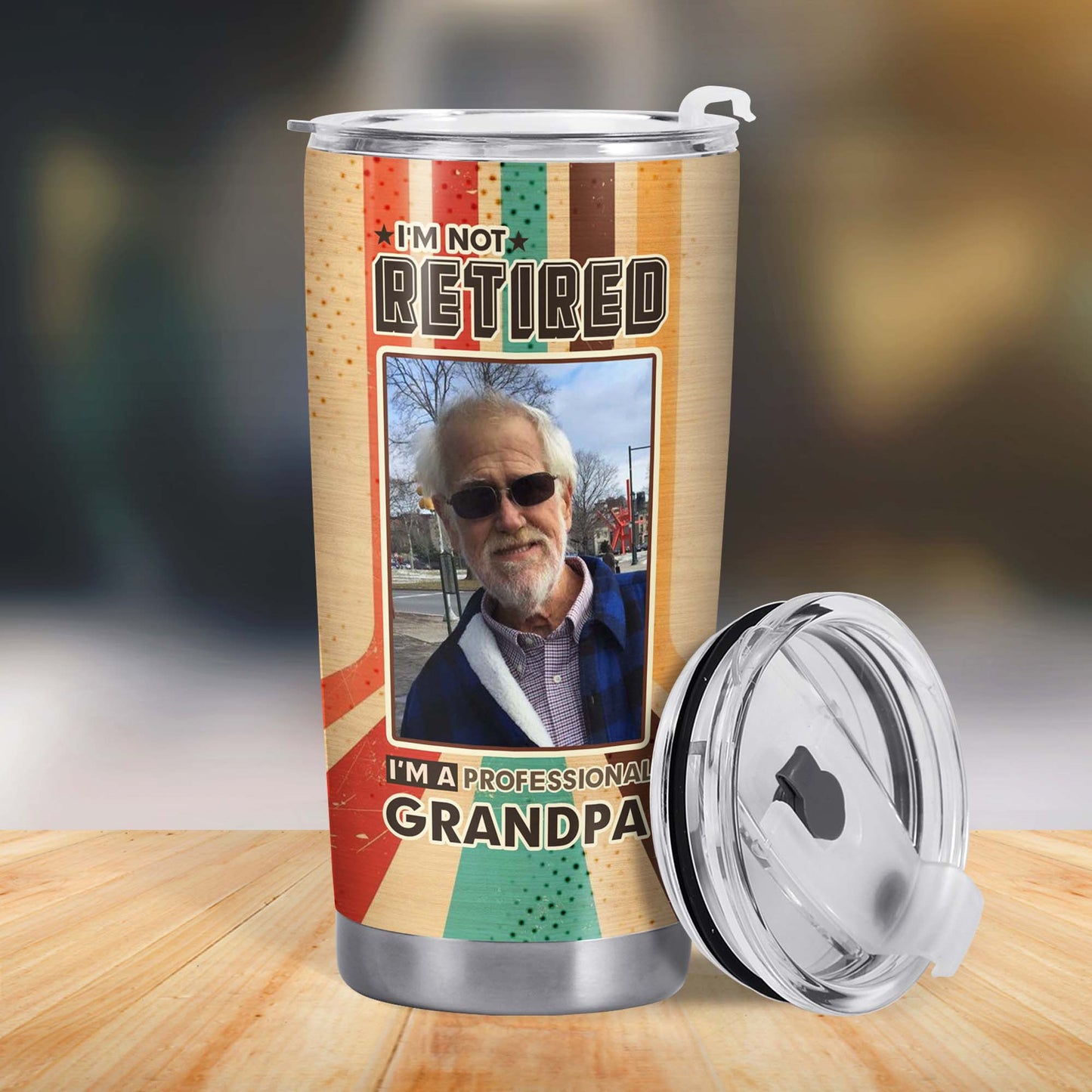 I'm Not Retired. I'm A Professional Papa - Personalized Custom Stainless Steel Tumbler 20oz 30oz - TB_FM12