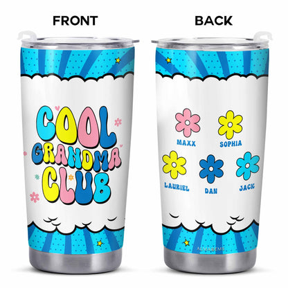 Cool Grandma Club - Vaso de acero inoxidable personalizado de 20 oz - TB_FM13