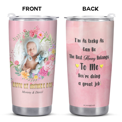 First Mother Day - Personalized Custom Stainless Steel Tumbler 20oz 30oz - TB_FM15