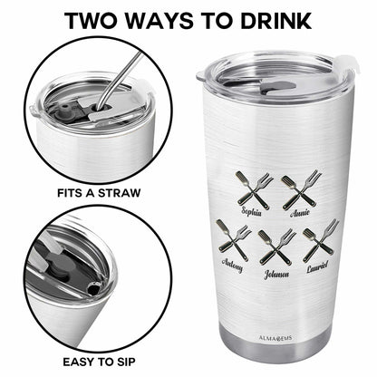 Let Him Cook - Personalized Stainless Steel Tumbler 20oz - TB_FM19