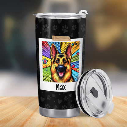 Todo lo que necesitas es amor y un perro - Vaso de acero inoxidable personalizado de 20 oz y 30 oz - TB_LL01