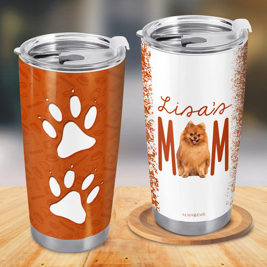Dog Mom, Cat Mom - Personalized Stainless Steel Tumbler 20oz - TB_LL09