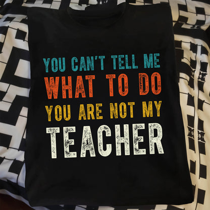 You Can't Tell Me What To Do You Are Not My Teacher