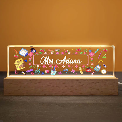 Illuminate Your Night With School Supplies And Flowers