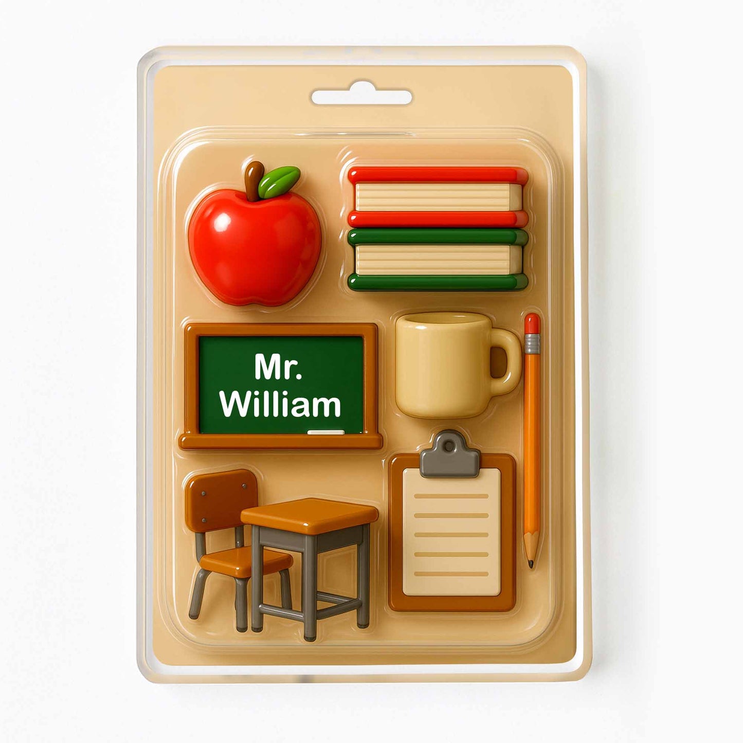Perfect Gift For Teachers To Organize Desk Essentials, Apple and Clipboard