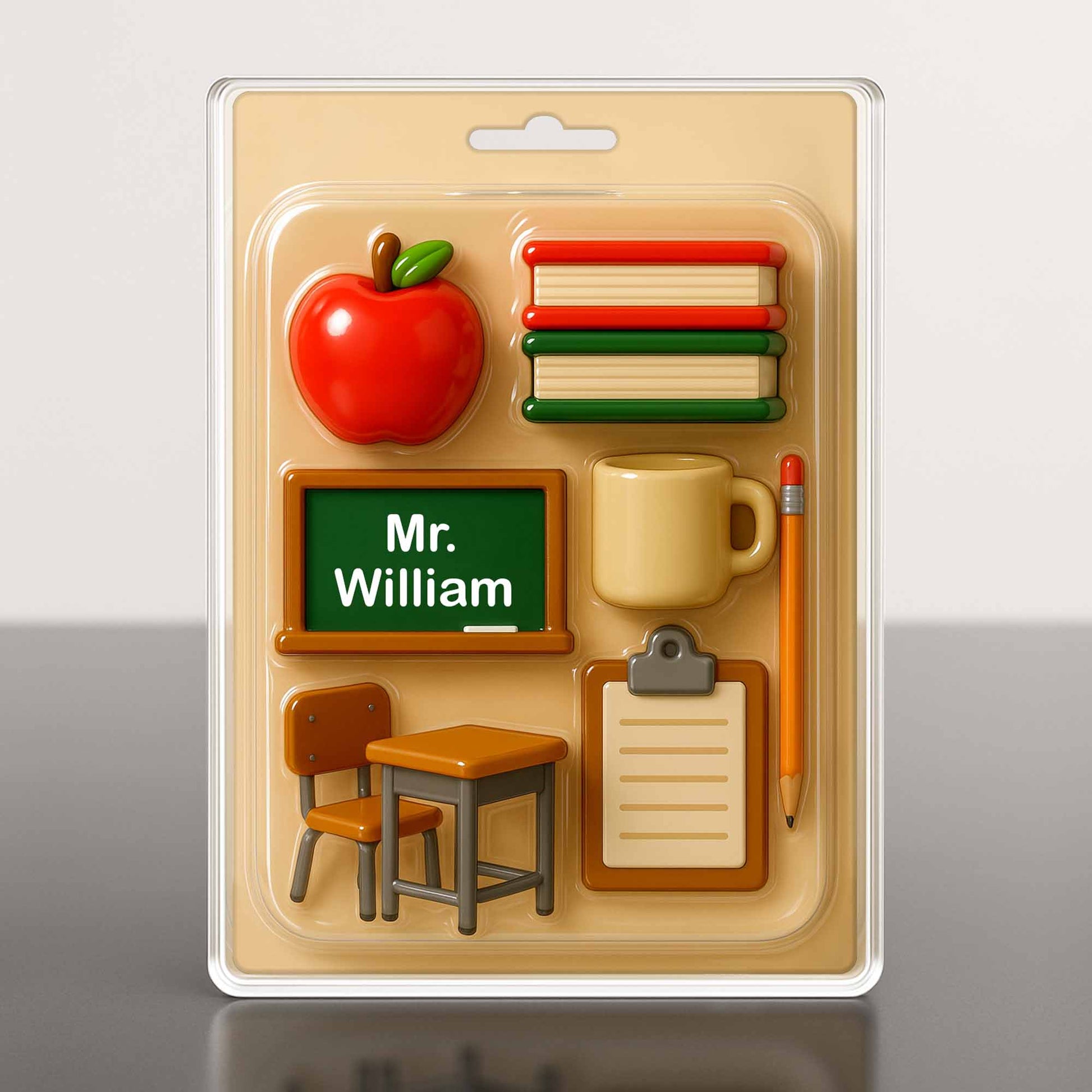 Perfect Gift For Teachers To Organize Desk Essentials, Apple and Clipboard