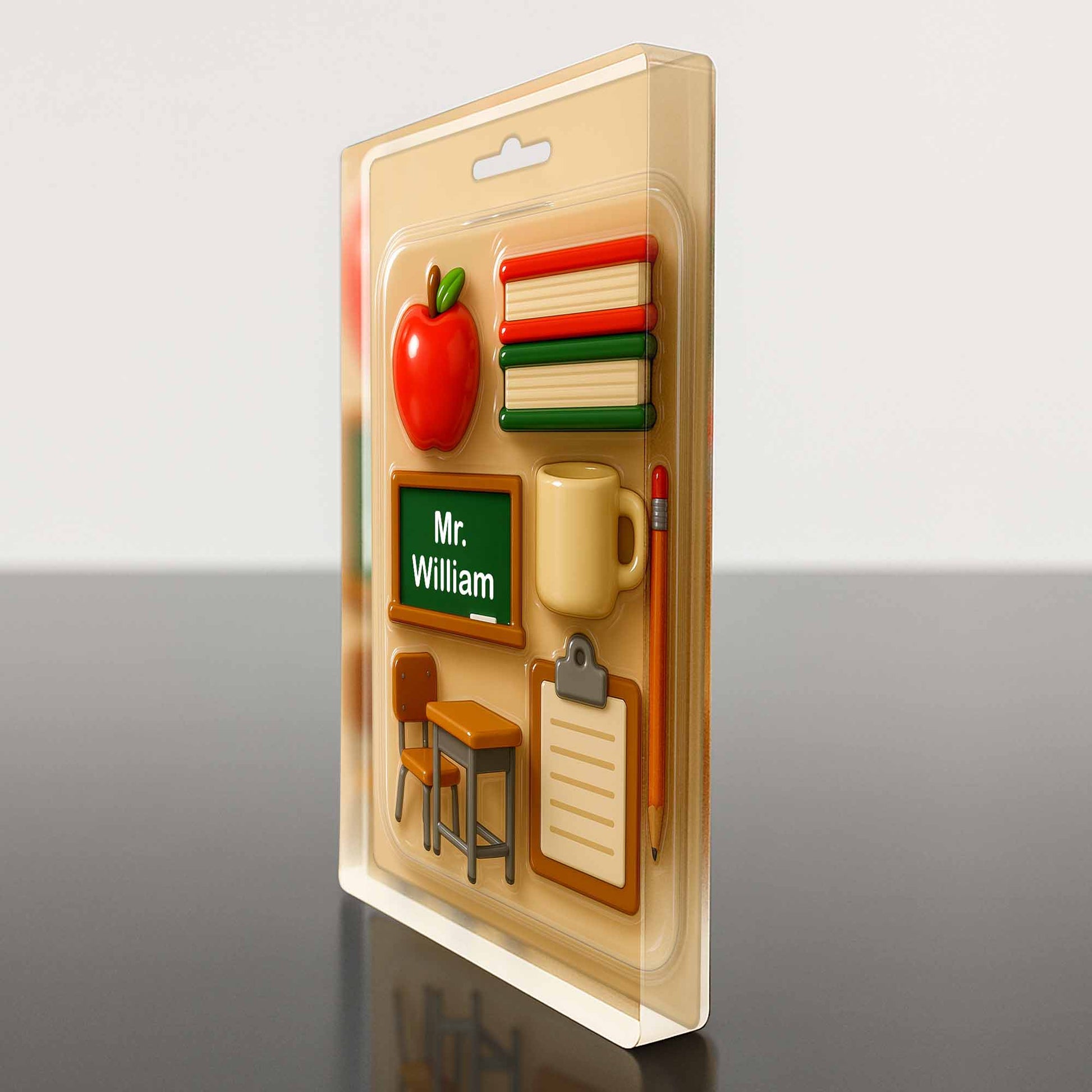 Perfect Gift For Teachers To Organize Desk Essentials, Apple and Clipboard