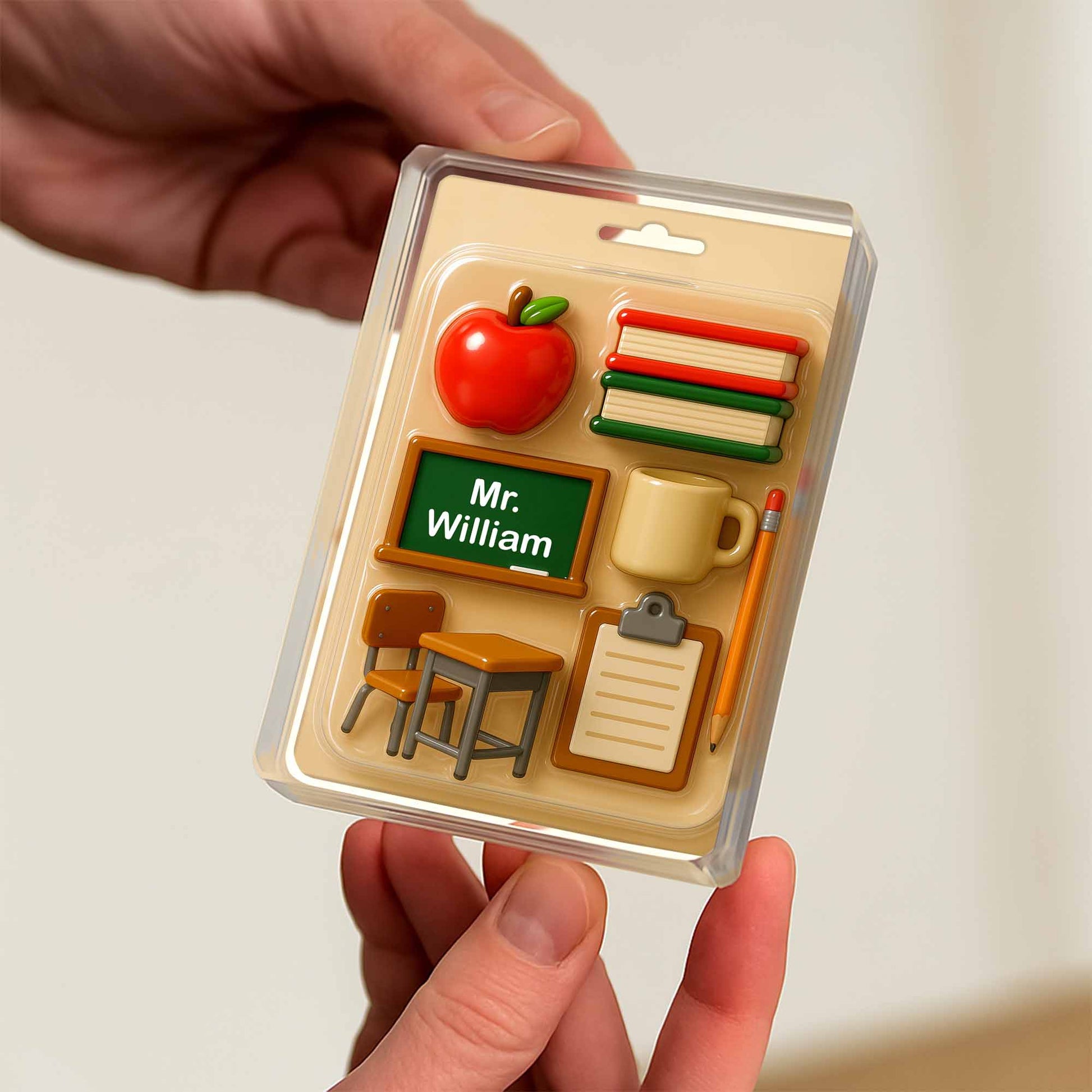 Perfect Gift For Teachers To Organize Desk Essentials, Apple and Clipboard