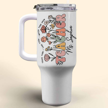 Teach Them Love Them Watch Them Grow With Flowers