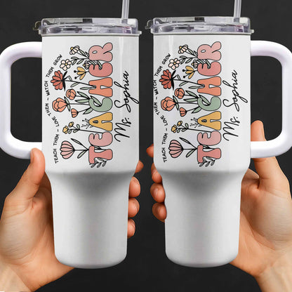 Teach Them Love Them Watch Them Grow With Flowers