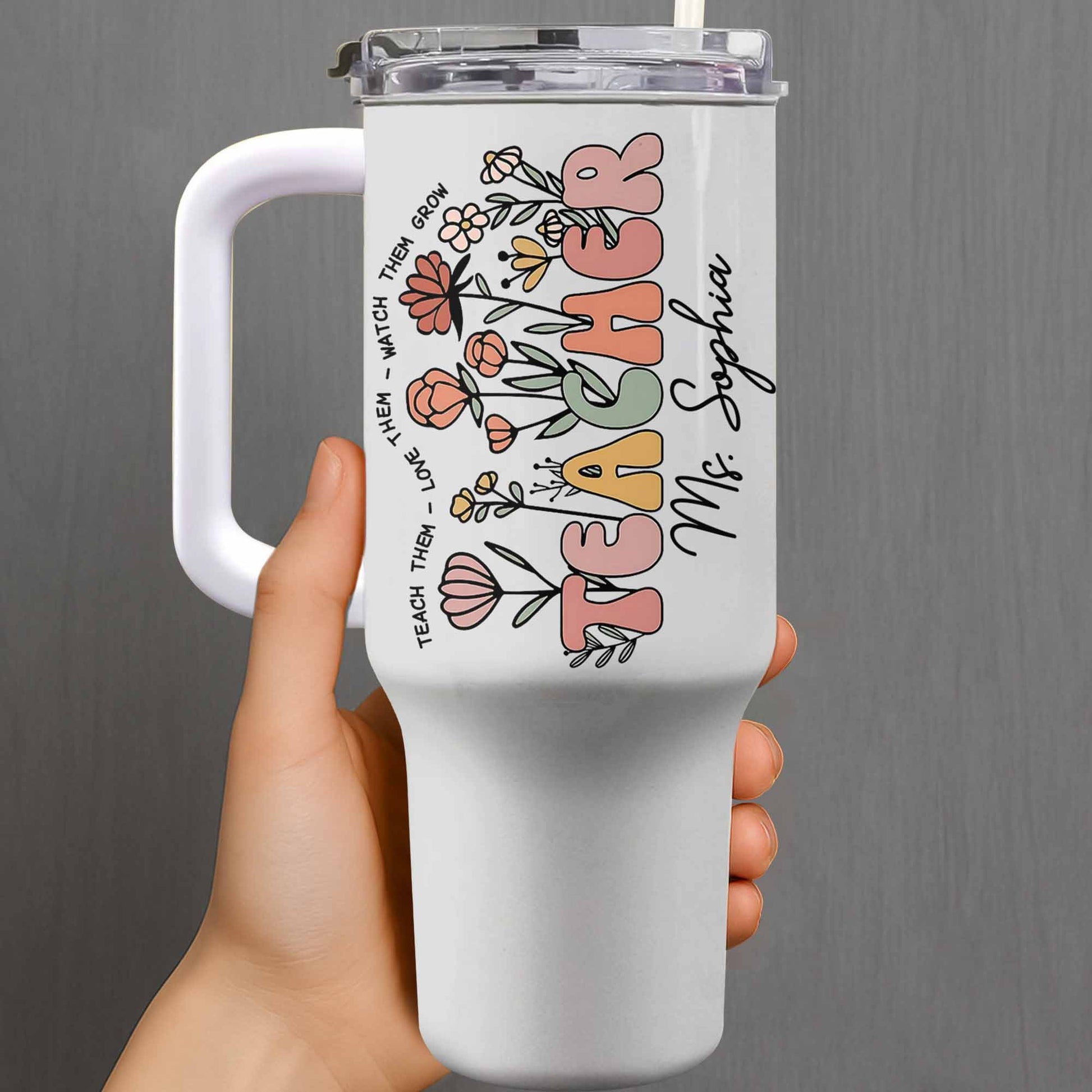 Teach Them Love Them Watch Them Grow With Flowers