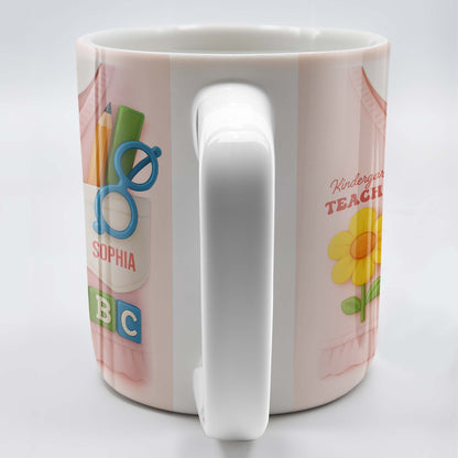 Kindergarten Teacher, Flower, Pencil, Scissors, Shirt with Tie