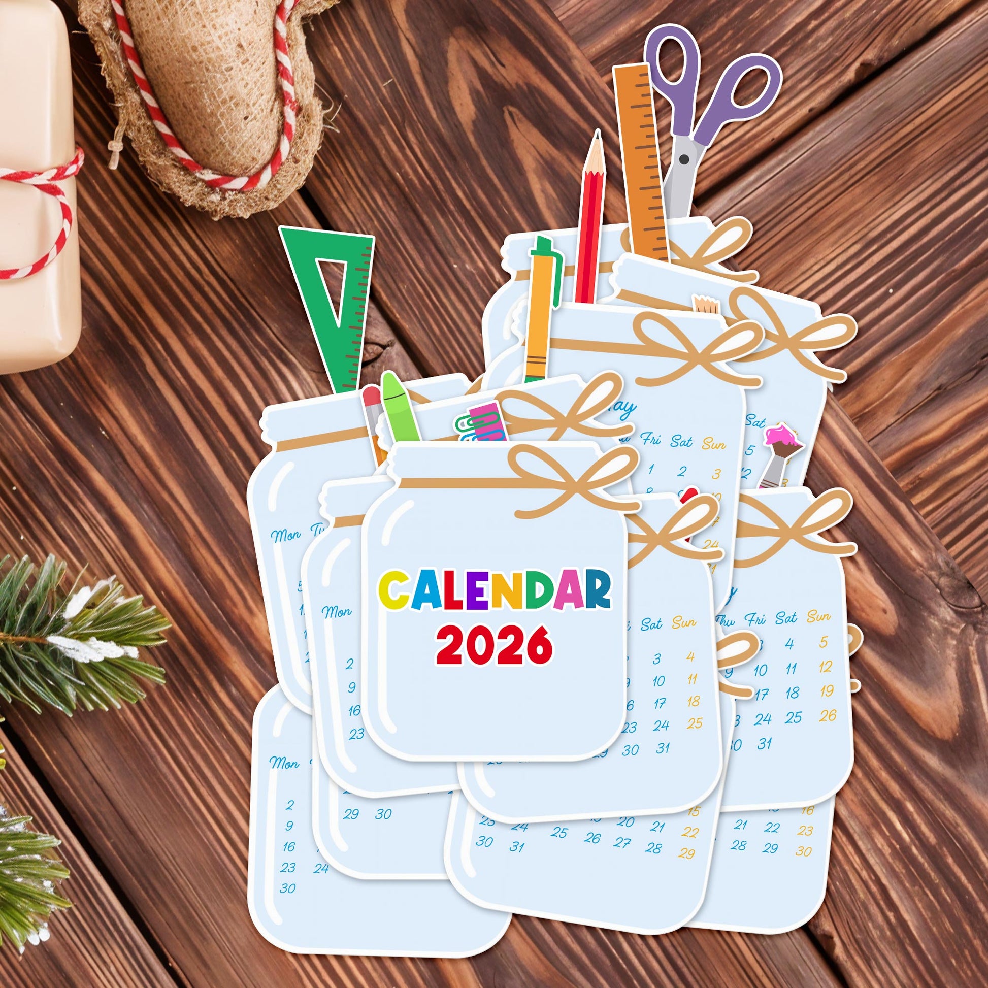 Brighten Your Year With Creativity, Art Supplies Theme