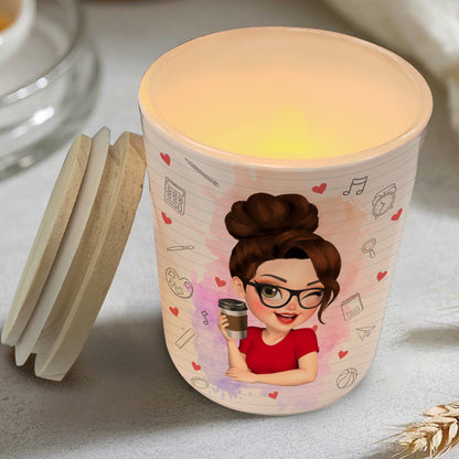 Ms Polly's Last Nerve, School-Themed Glass Jar