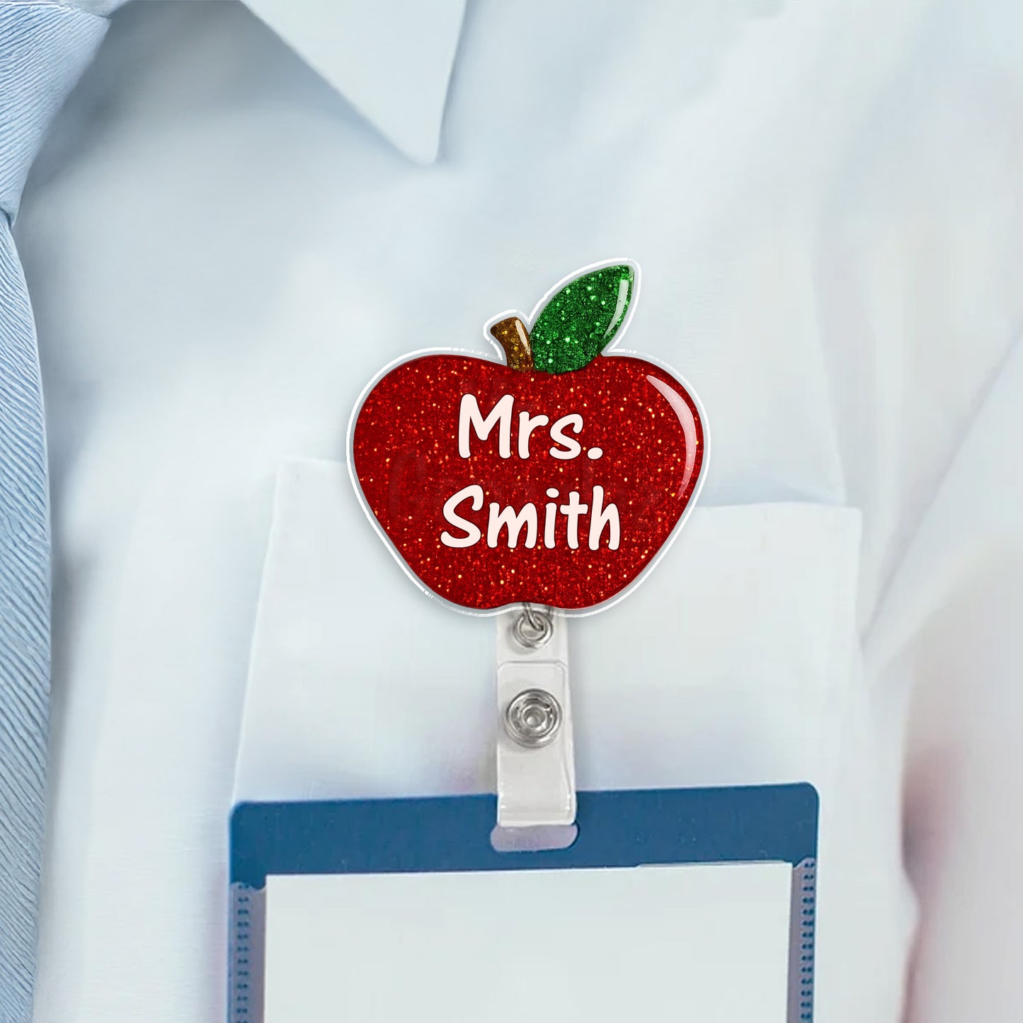 Customizable Apple Badge Reel for Teachers