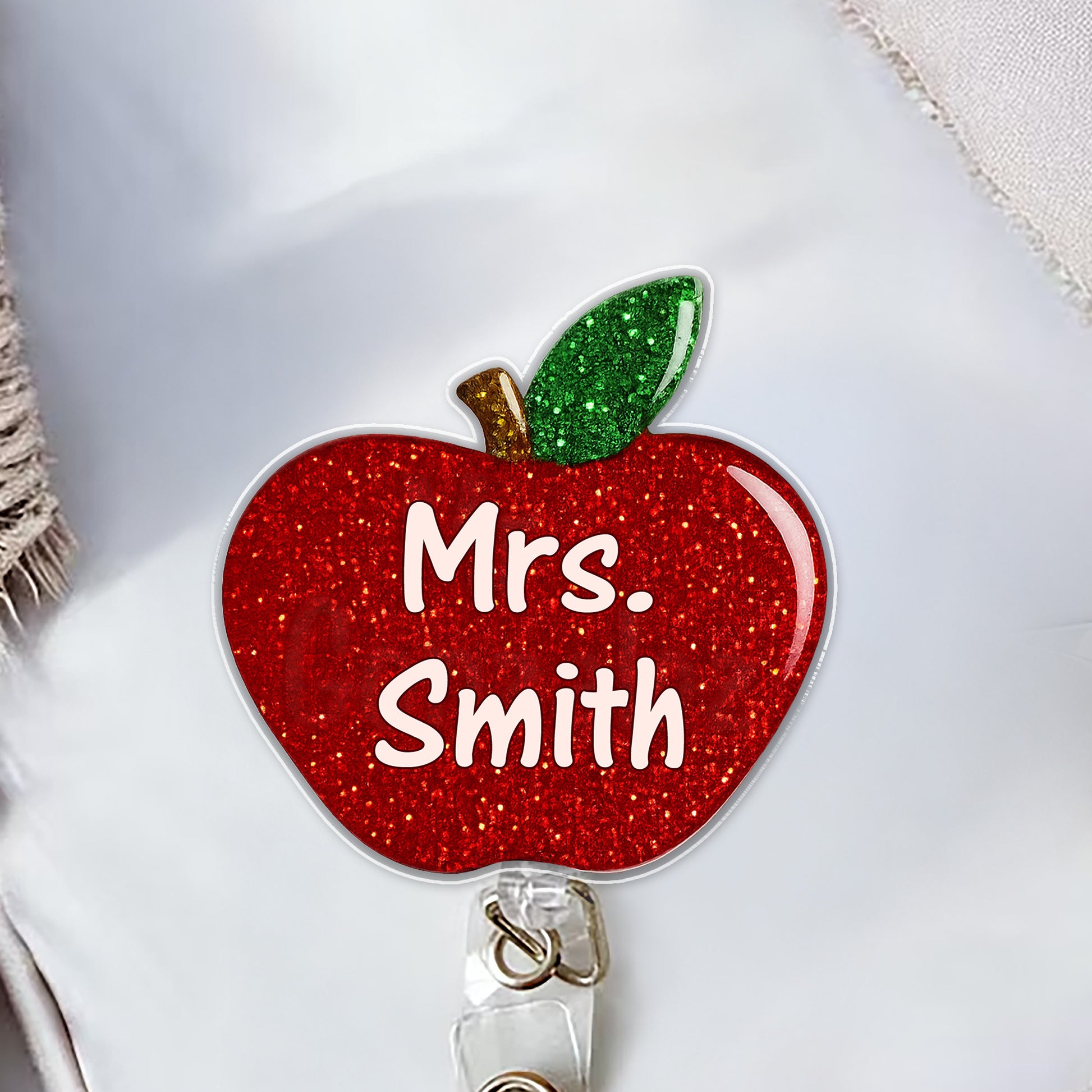 Customizable Apple Badge Reel for Teachers