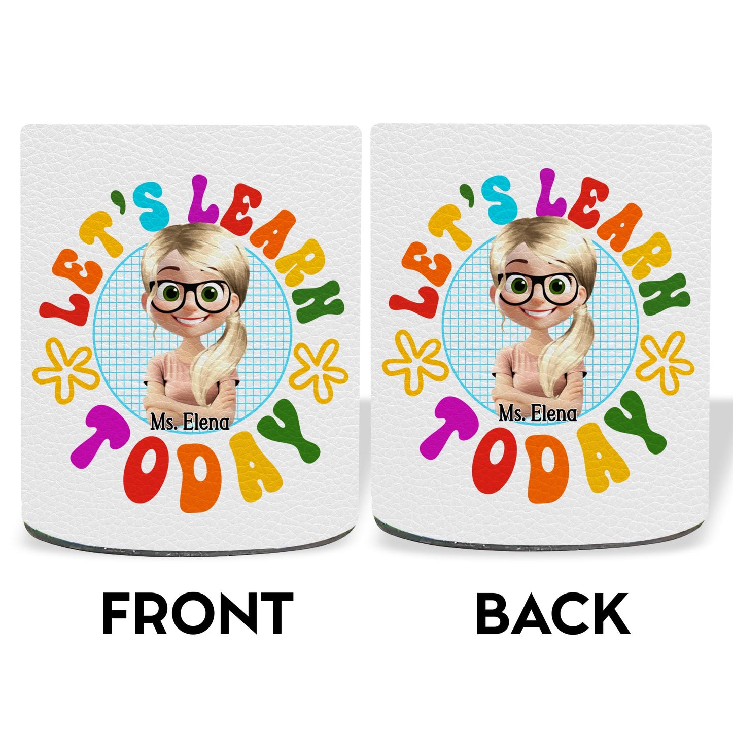 Let's Learn, Colorful Letters And Cartoon Teacher