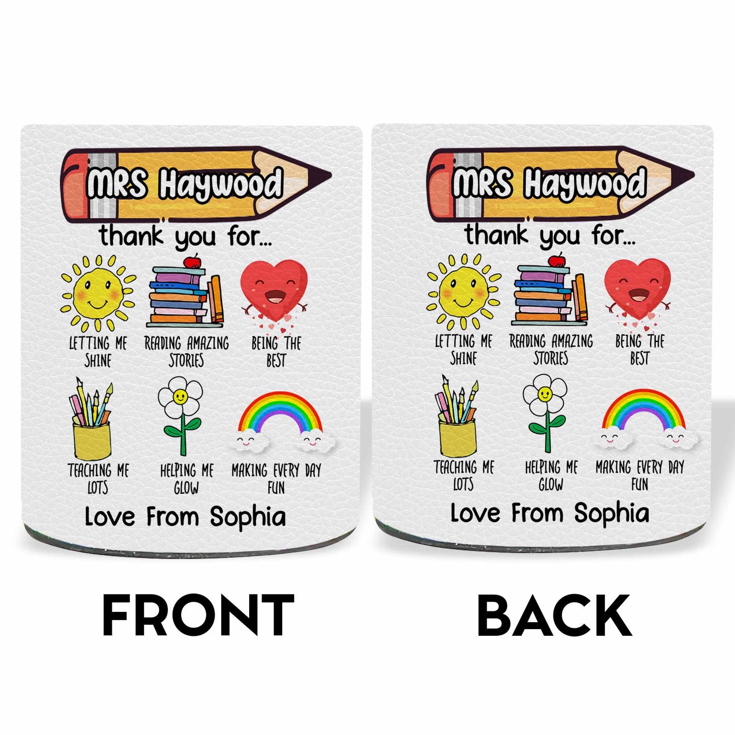 Thank You For Being The Best Teacher Sun, Books, Heart, Rainbow, Flower