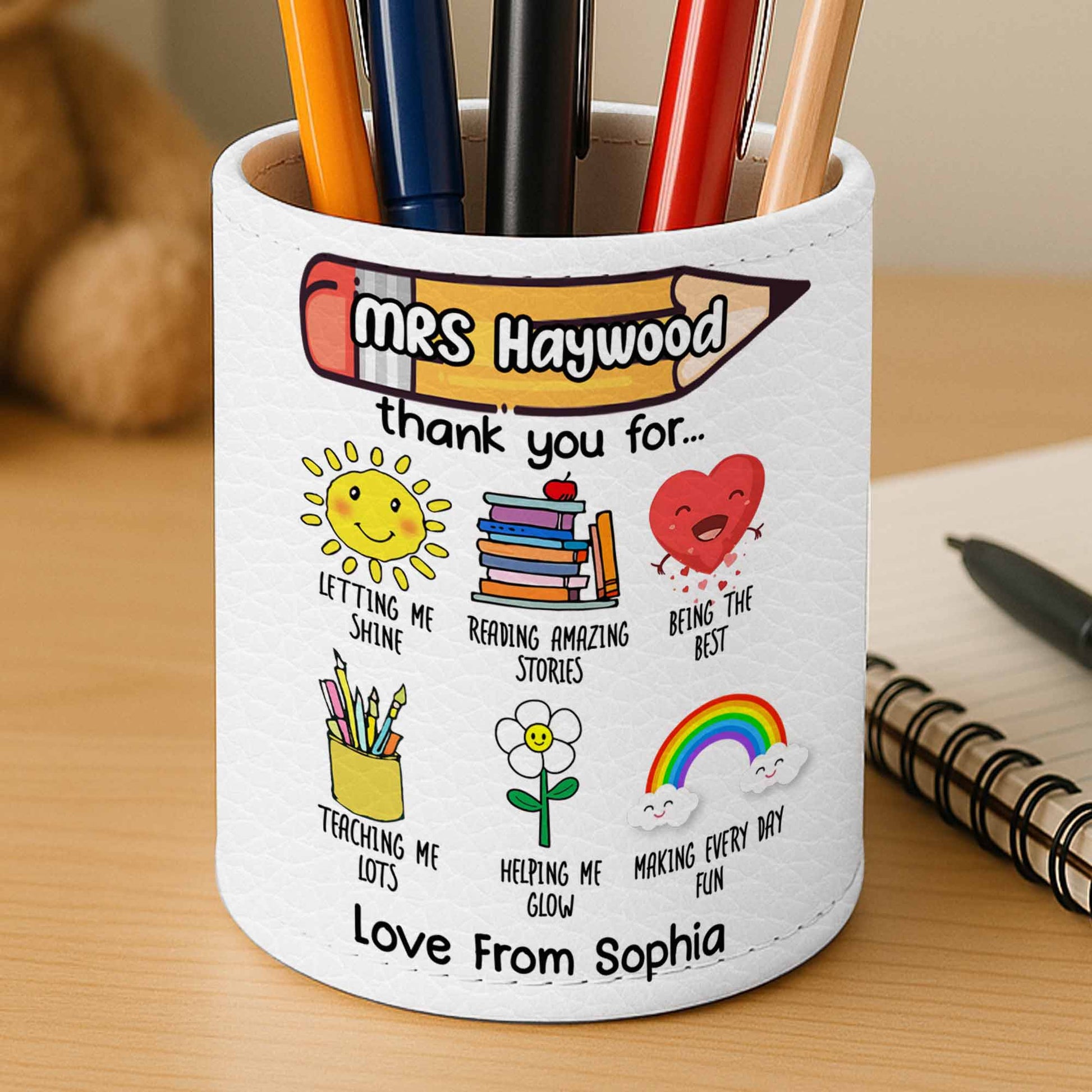 Thank You For Being The Best Teacher Sun, Books, Heart, Rainbow, Flower