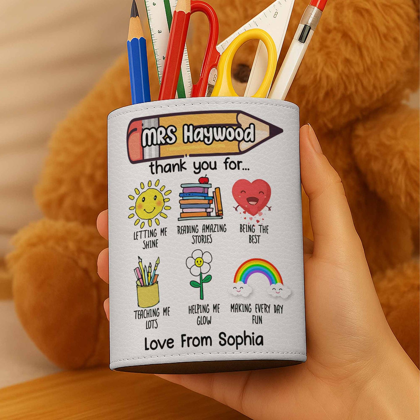 Thank You For Being The Best Teacher Sun, Books, Heart, Rainbow, Flower