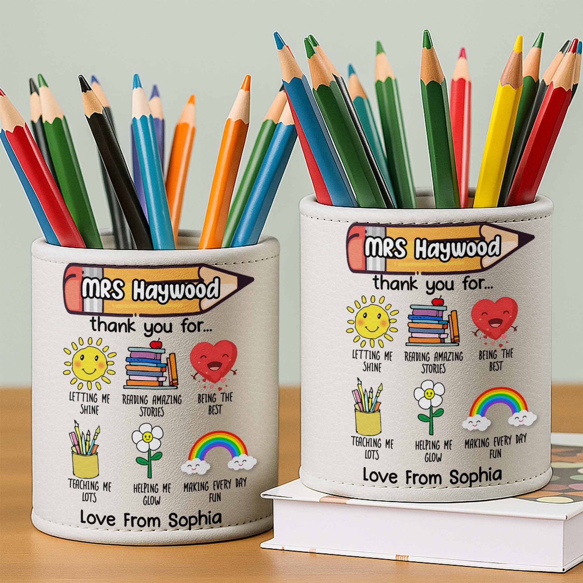 Thank You For Being The Best Teacher Sun, Books, Heart, Rainbow, Flower