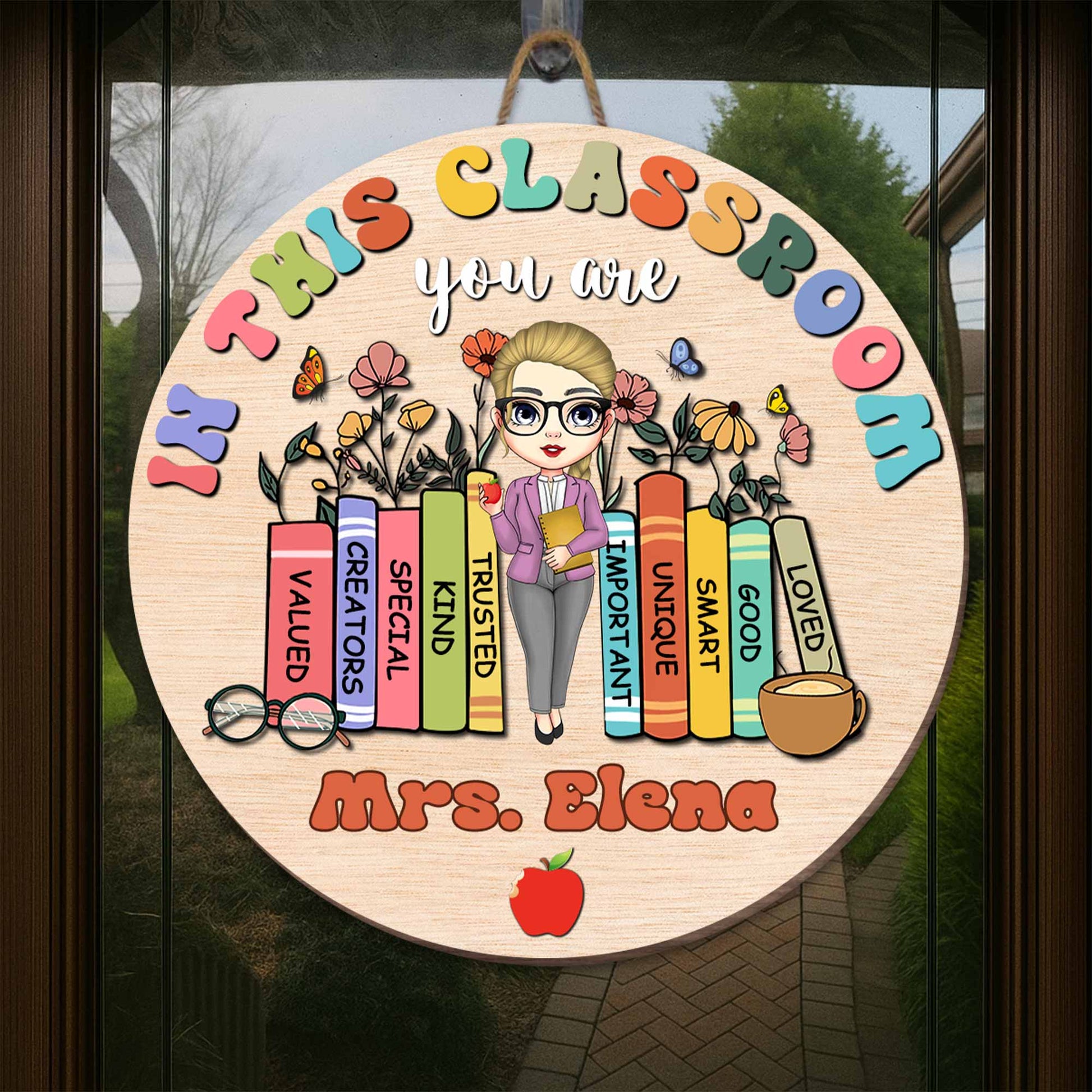 In This Classroom You Are Loved, Books, Apple, Coffee Cup