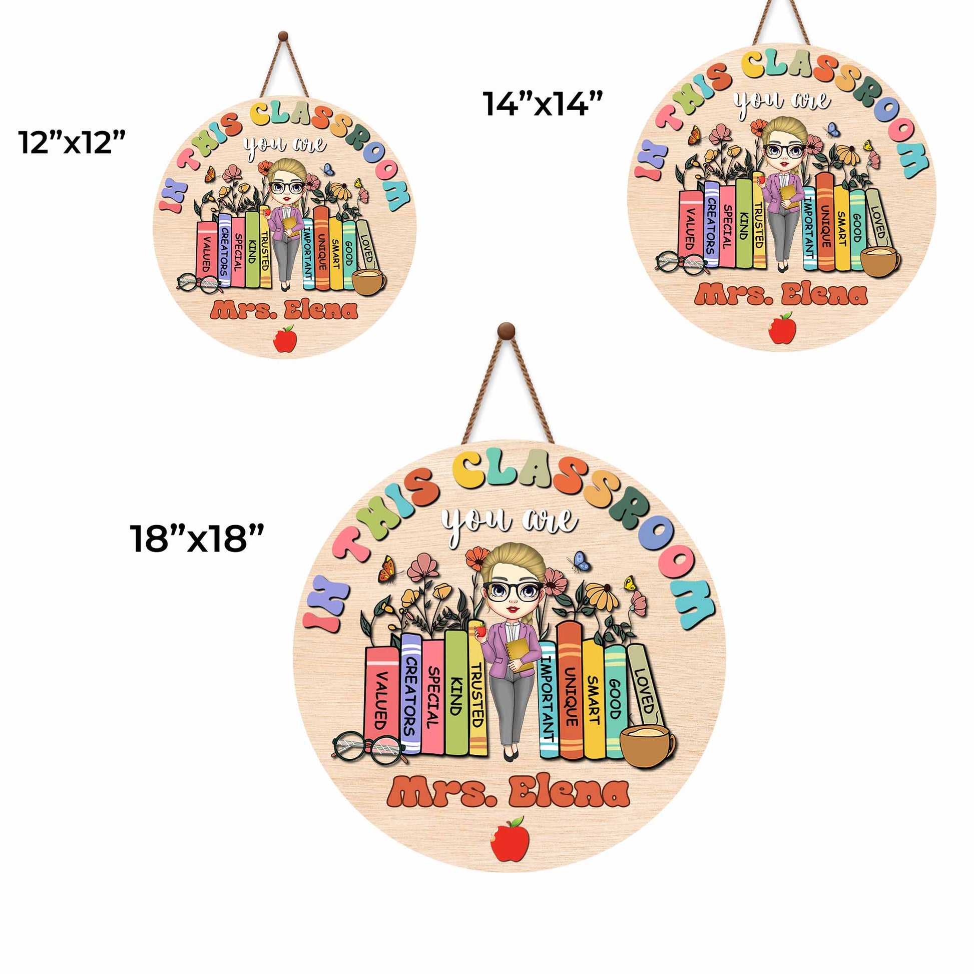 In This Classroom You Are Loved, Books, Apple, Coffee Cup