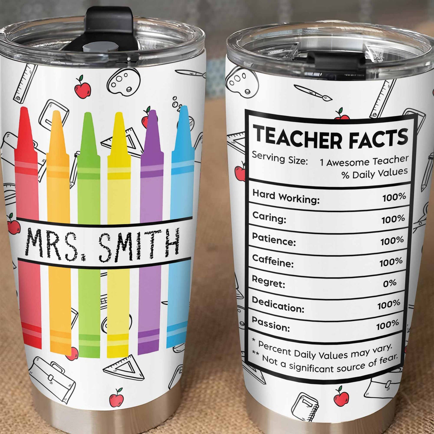 To Mrs. Smith, Crayons And School Supplies Inspiration