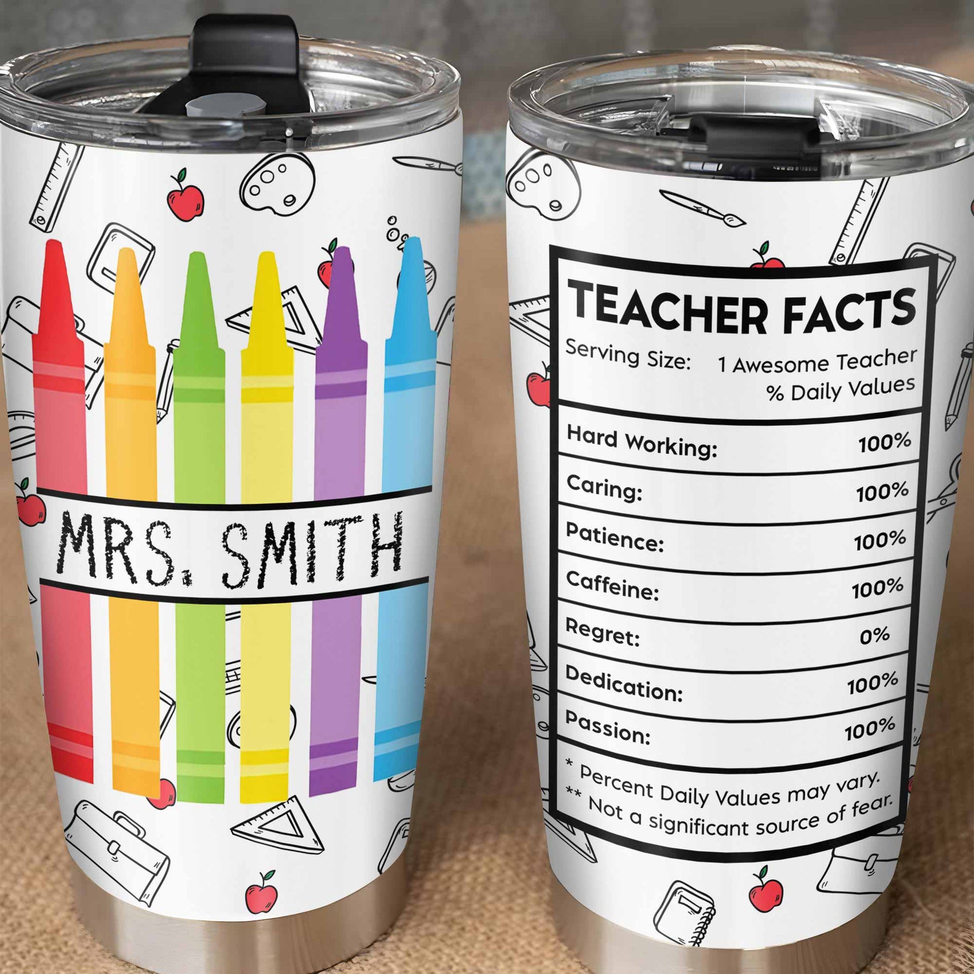 To Mrs. Smith, Crayons And School Supplies Inspiration