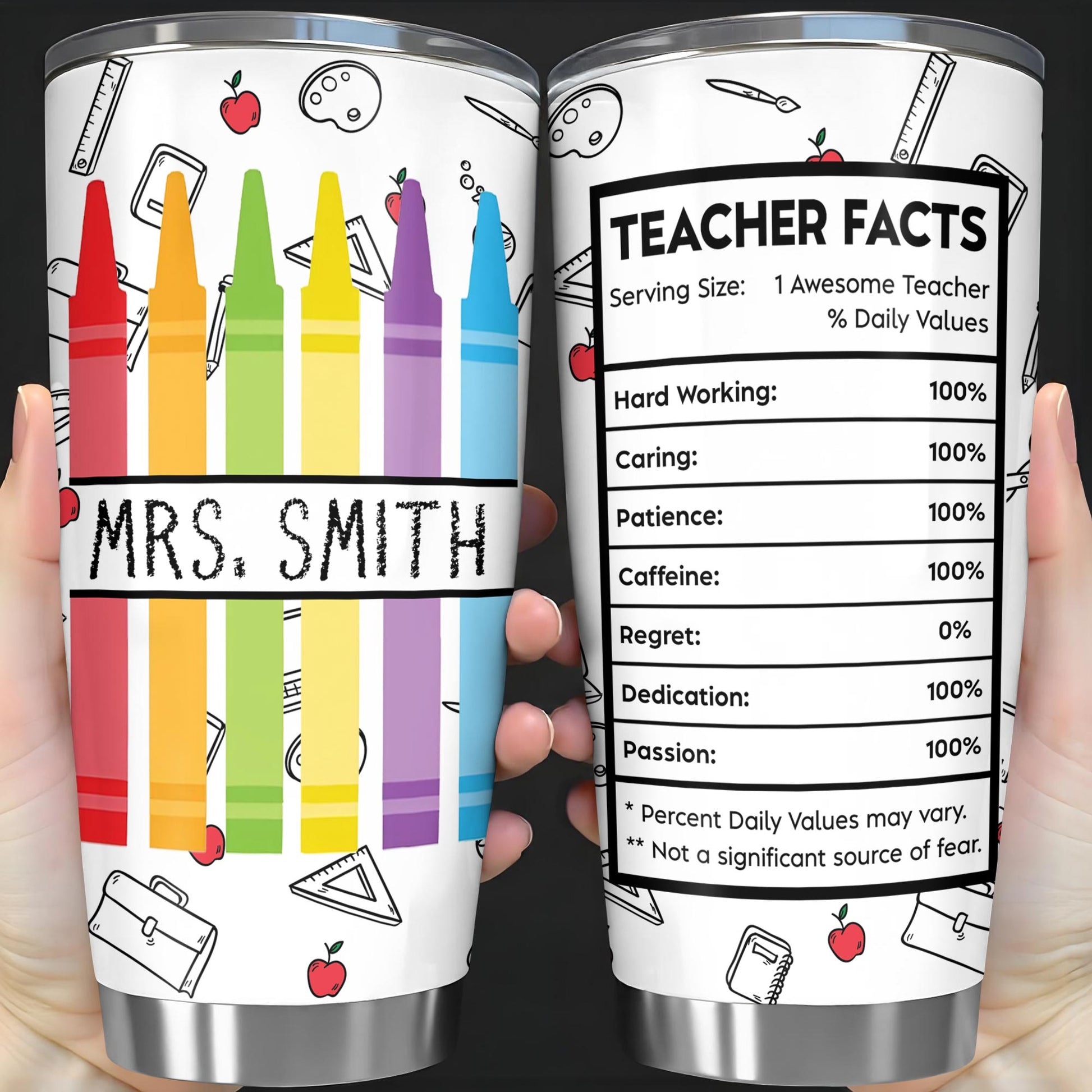 To Mrs. Smith, Crayons And School Supplies Inspiration