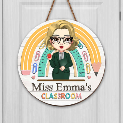 Welcome To Your Classroom, Rainbow And Apple Decor