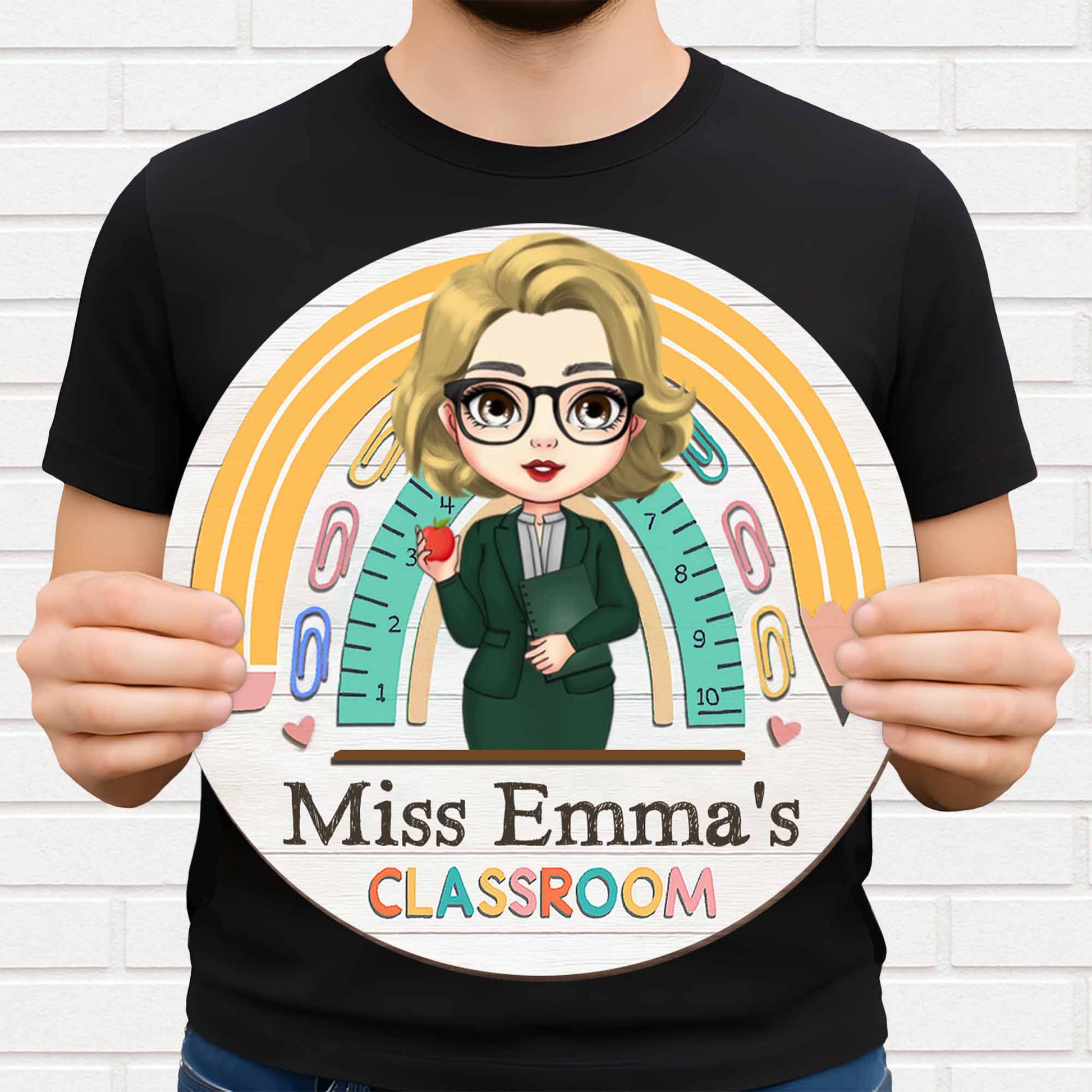 Welcome To Your Classroom, Rainbow And Apple Decor