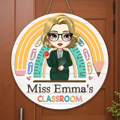 Welcome To Your Classroom, Rainbow And Apple Decor