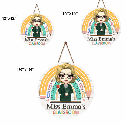 Welcome To Your Classroom, Rainbow And Apple Decor