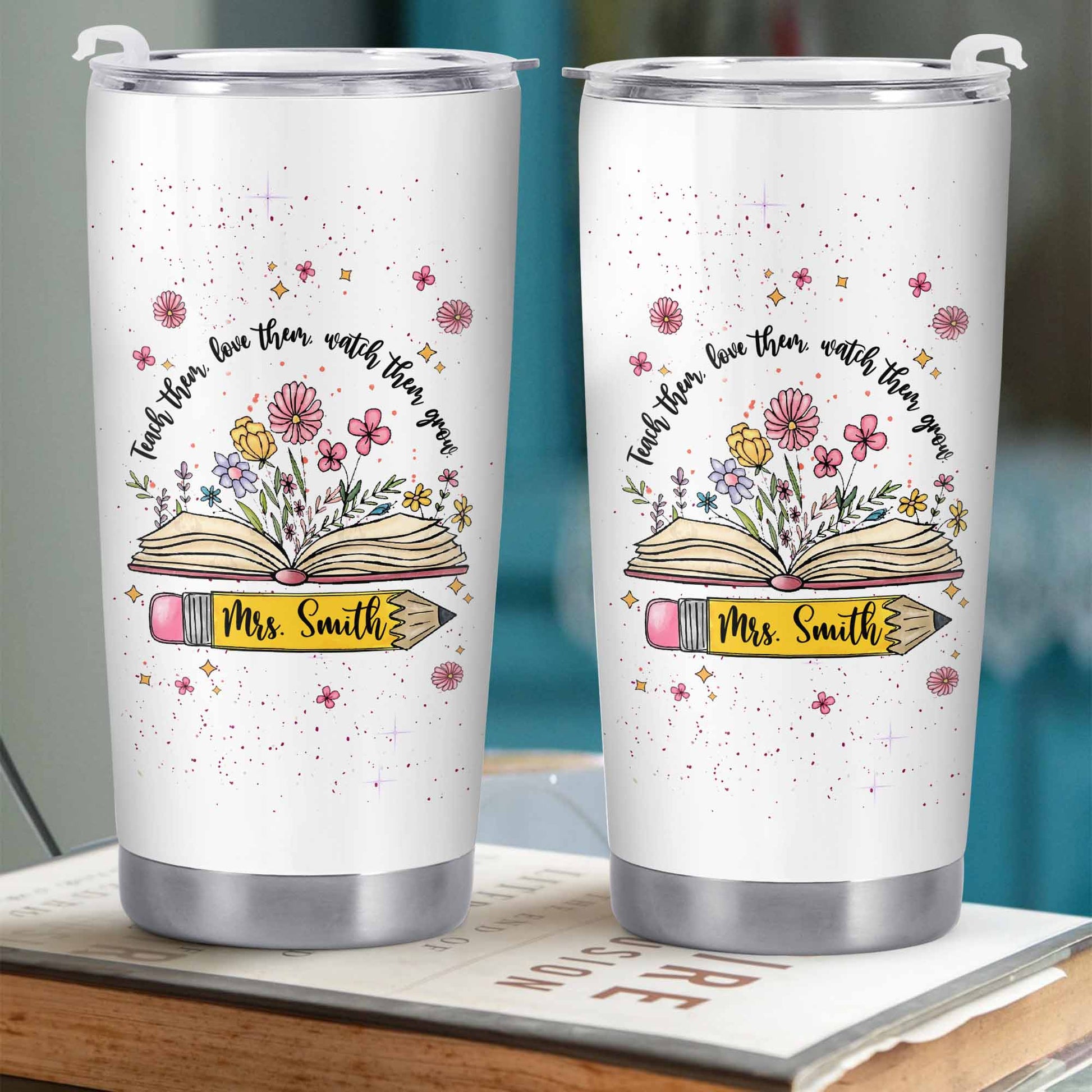 Teach Them Love Them Watch Them Grow With Flowers And Books