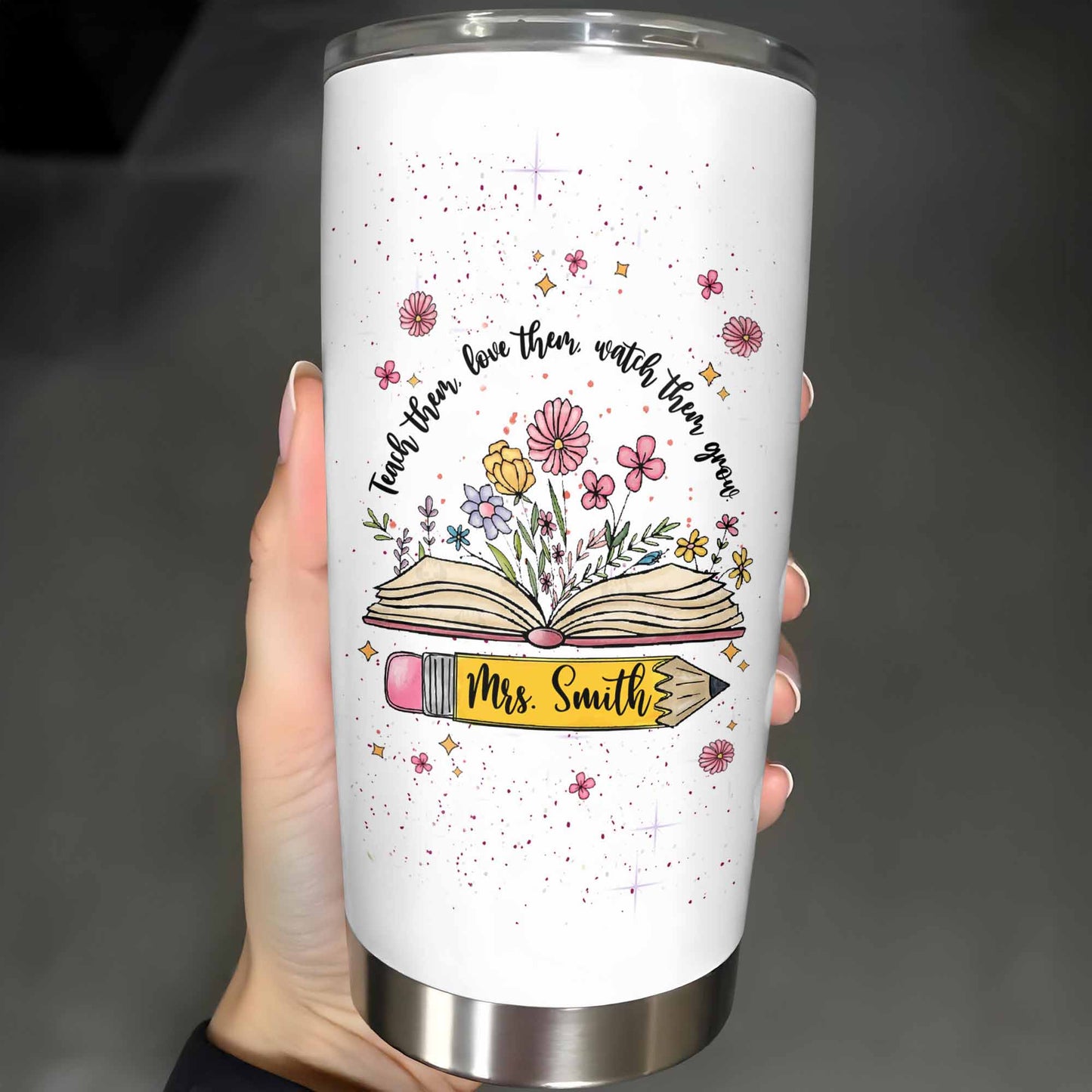 Teach Them Love Them Watch Them Grow With Flowers And Books