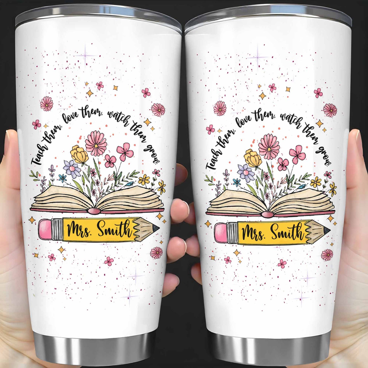 Teach Them Love Them Watch Them Grow With Flowers And Books