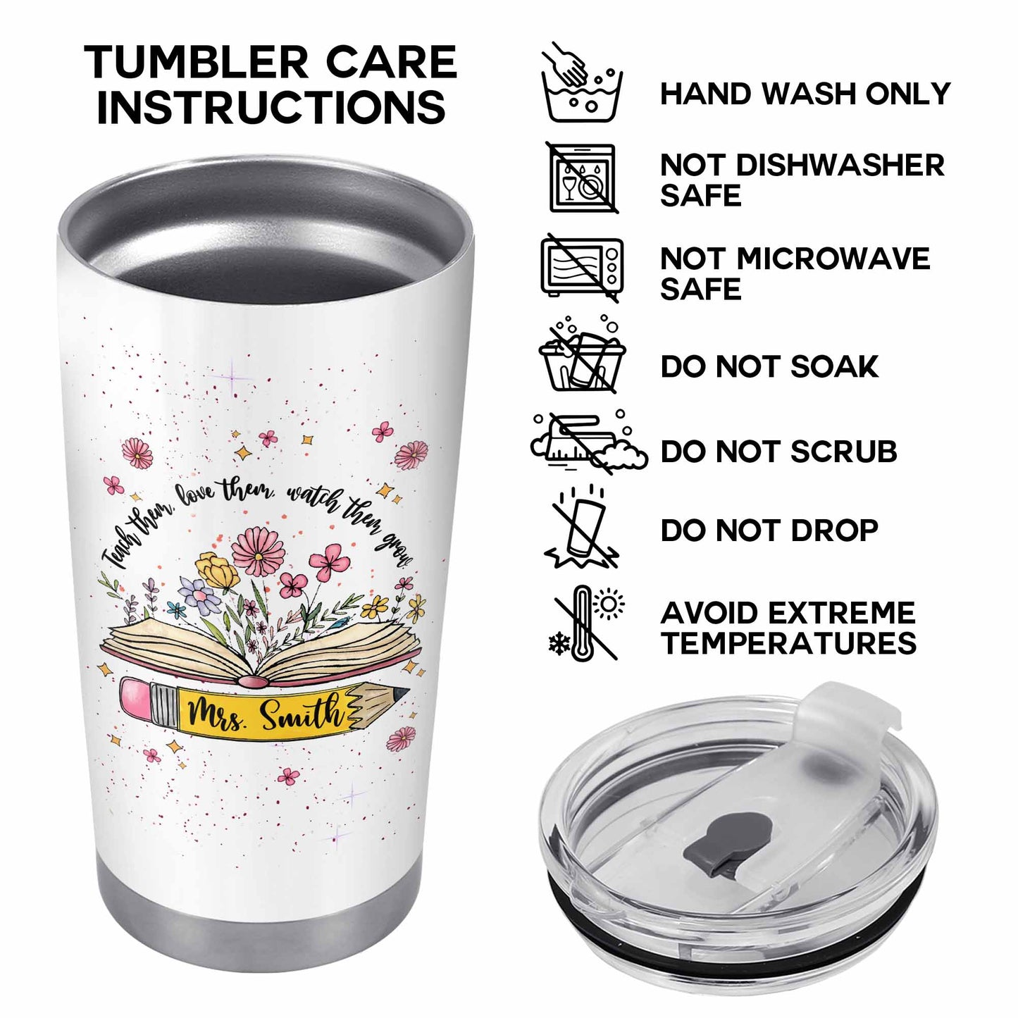 Teach Them Love Them Watch Them Grow With Flowers And Books