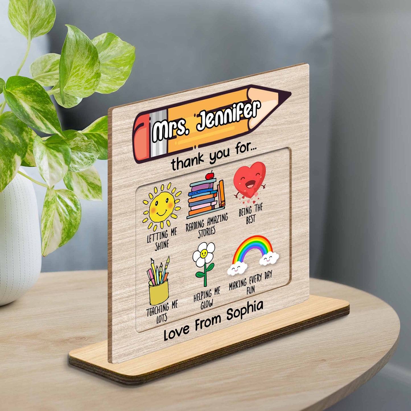 Thank You For Letting Me Shine, Teacher Appreciation Plaque