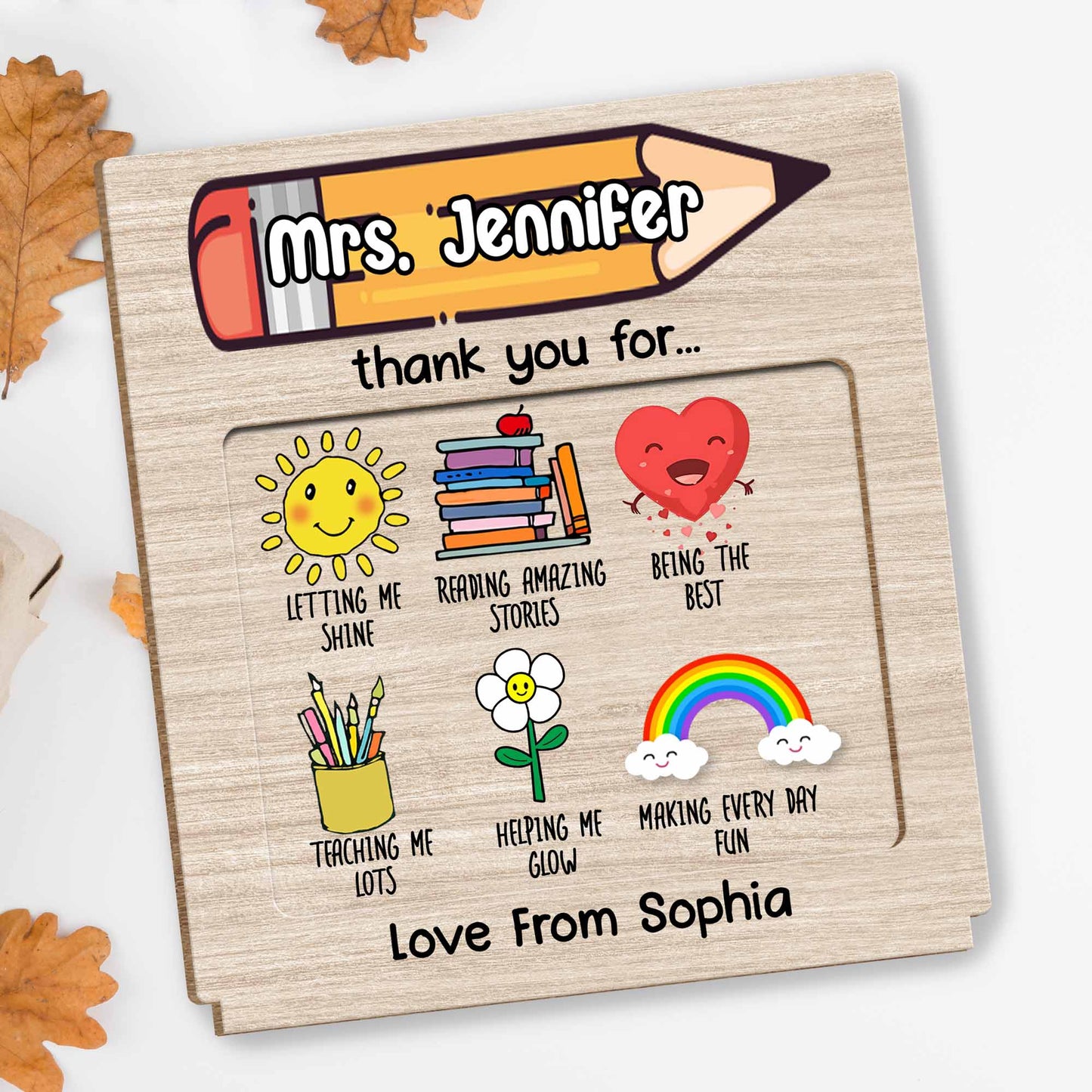 Thank You For Letting Me Shine, Teacher Appreciation Plaque