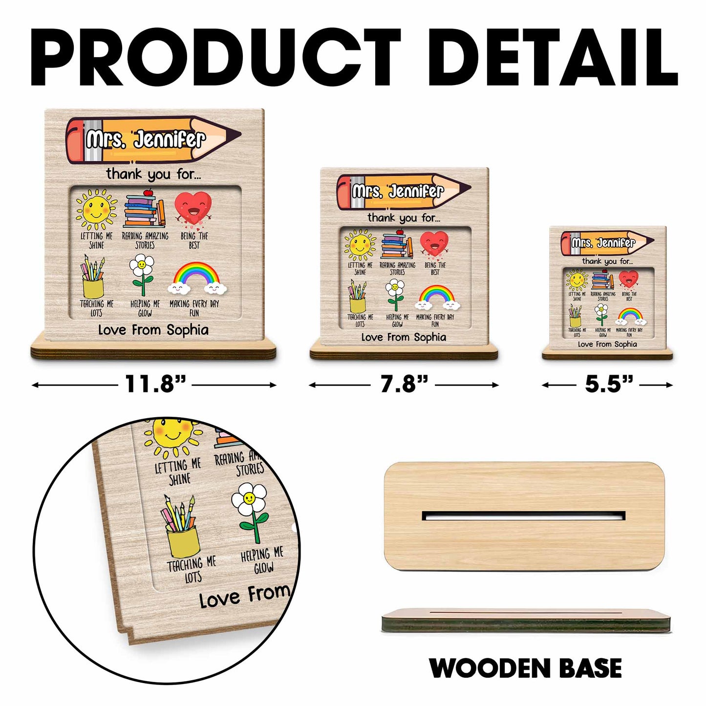 Thank You For Letting Me Shine, Teacher Appreciation Plaque