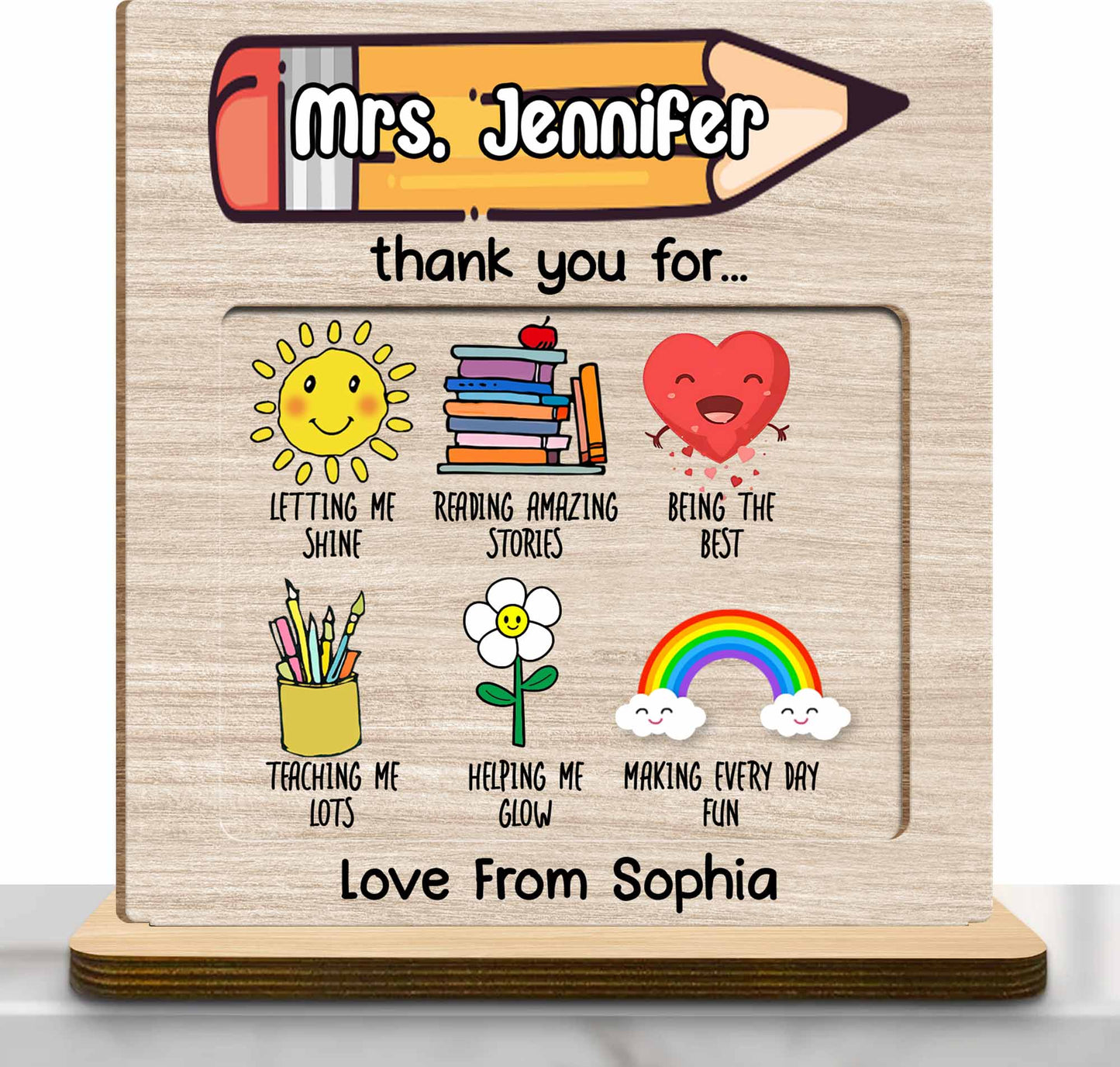 Thank You For Letting Me Shine, Teacher Appreciation Plaque