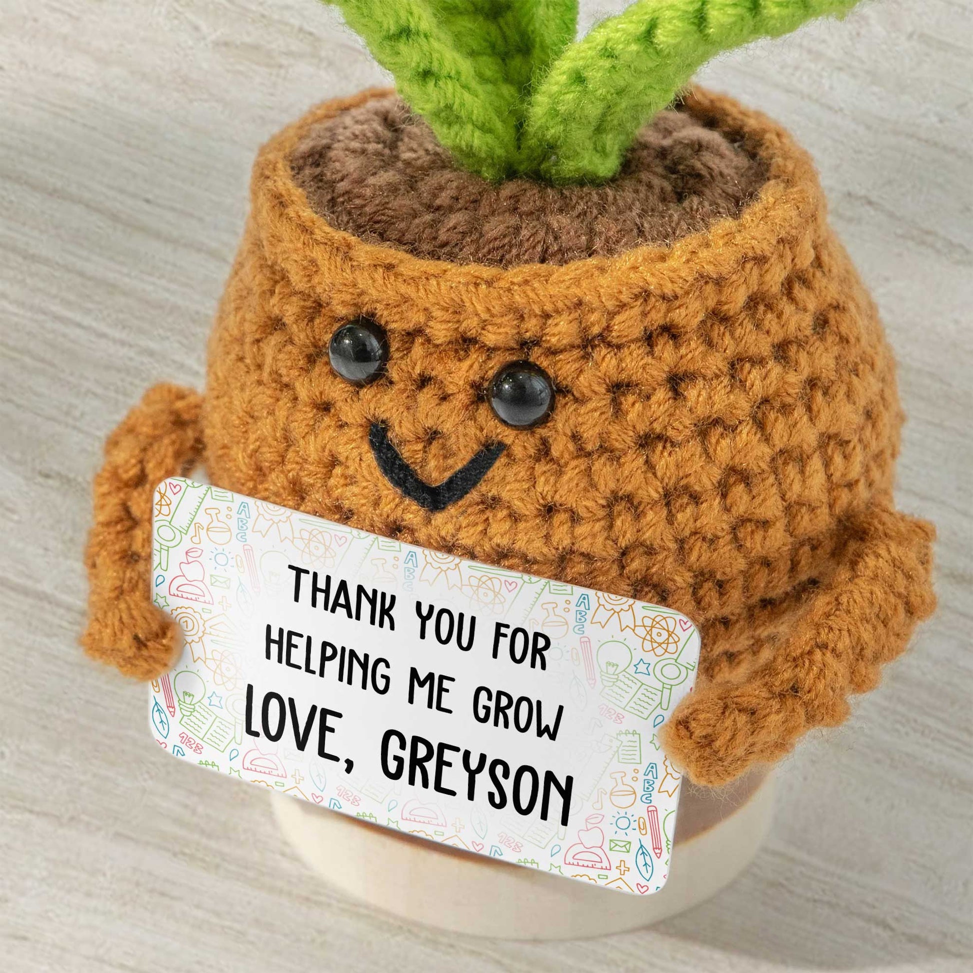 Thank You For Helping Me Grow Love Turtle and Sunflower