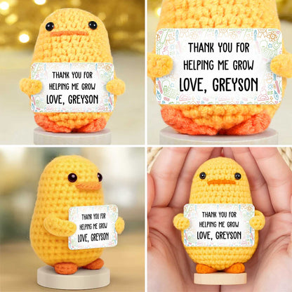 Thank You For Helping Me Grow Love Turtle and Sunflower