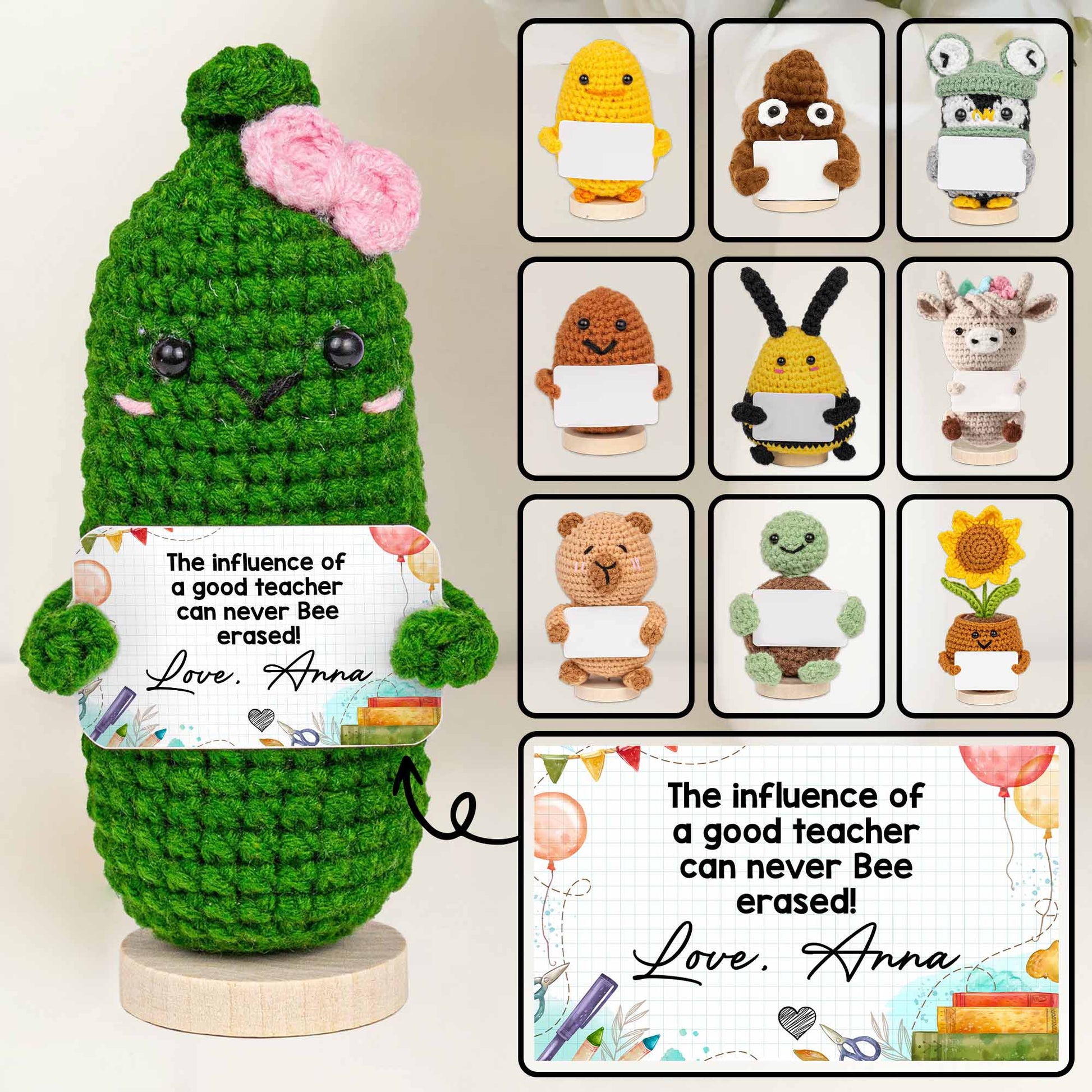 The Influence Of A Good Teacher, Crochet Animals