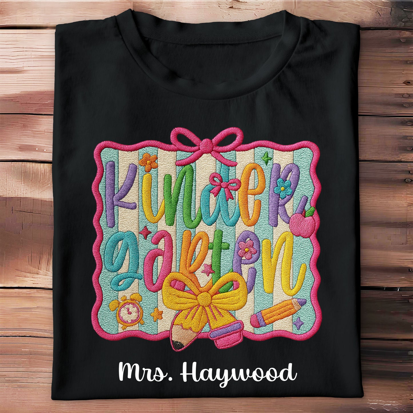 Customize Your Design With Pencil, Apple, And Clock